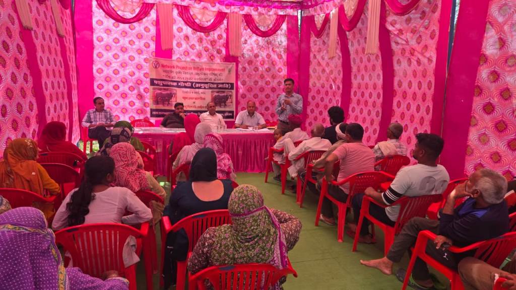 लुवास द्वारा झज्जर के मेहराना गांव में पशुपालकों के लिए डेयरी प्रशिक्षण गोष्ठी का आयोजन
